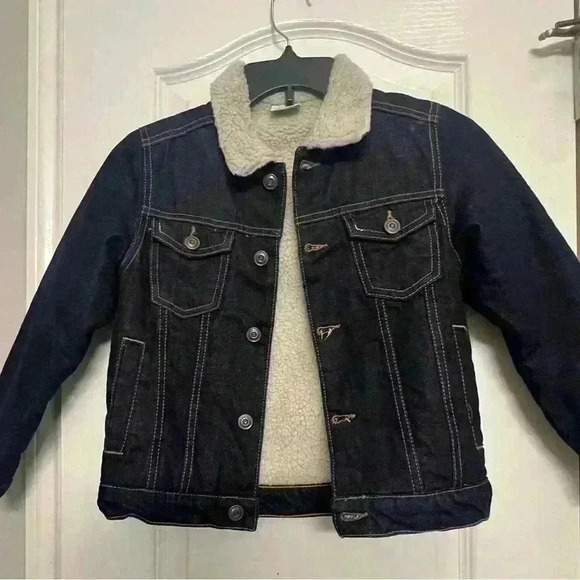 Zara Jean Sherpa Jacket  Size 7 - Picture 4 of 6